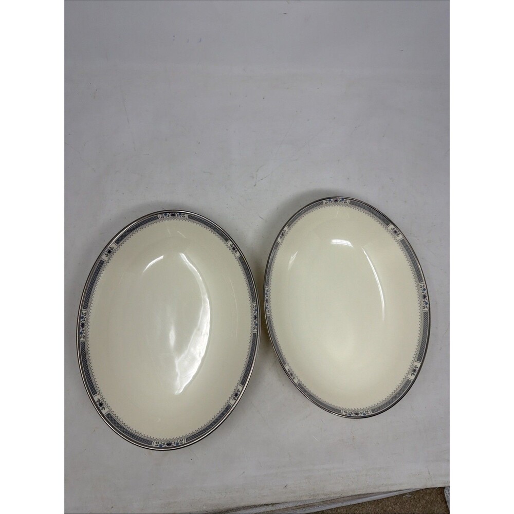 2 Royal Doulton Melissa Romance Collection 9.75" Oval Vegetable Serving Bowls